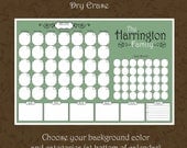 20 x 30 Personalized Wall Calendar - Dry Erase - Custom Made