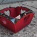 Mosaic square heart box