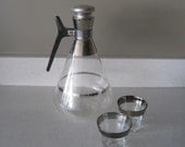 Vintage Silver Line Coffee Carafe