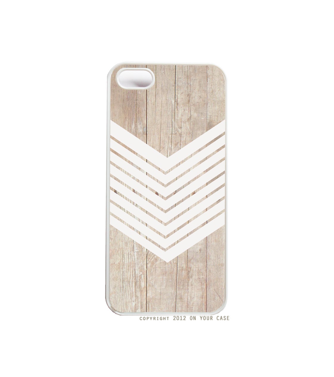 iPhone 5 Case Wood Geometric White Minimalist