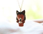 Collie necklace -14k gold filled-