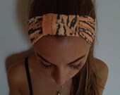 Tangerine Tiger Organic Cotton Knit  Knot Headband