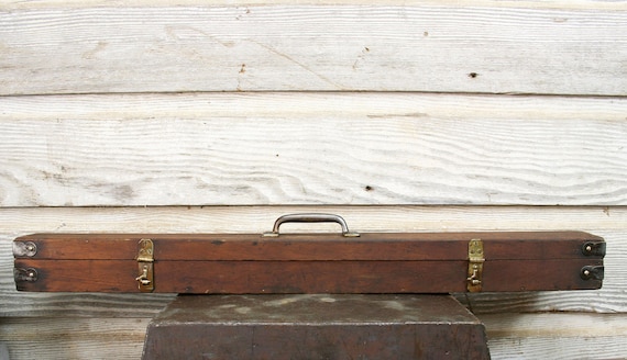 Vintage Wooden & Iron Box -- Arrow Case or Quiver