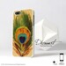 Peacock iphone 5 case, iphone 5 cover, case for iPhone 5, peacock feather S206