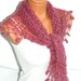 2012 trends scarf, hand knit pink scarf, women scarves. Personalized Design. Latest Fashion. scarf, neckwarmer, scarflette...