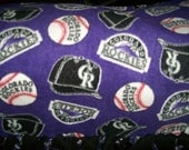 MLB Major League Baseball Colorado Rockies Team - Fleece No Sew Blanket