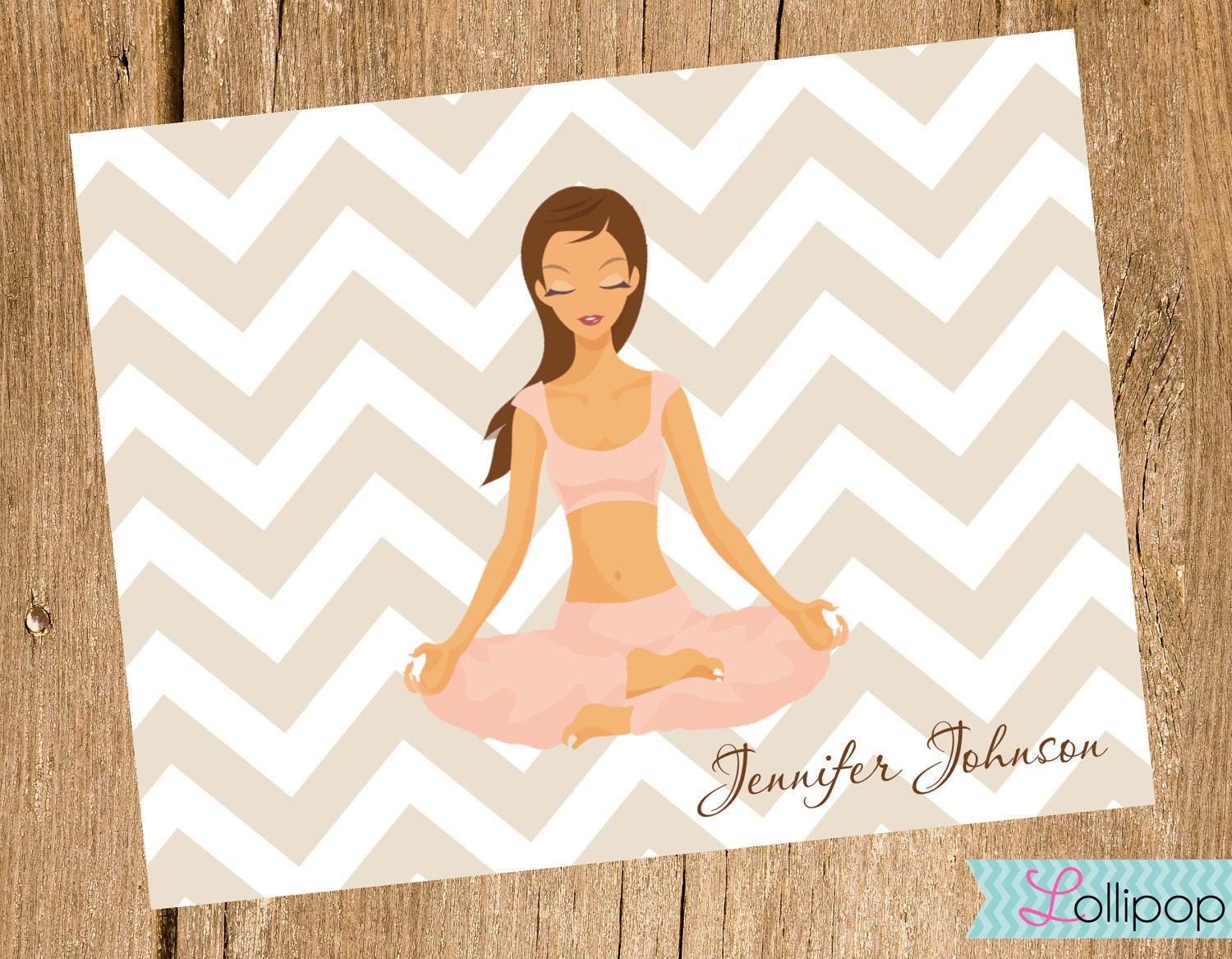 Personalized Yoga Stationery Set of 10, Yoga Personalized Stationery Set, Gift, Christmas Gift, Birthday, Teacher Gift