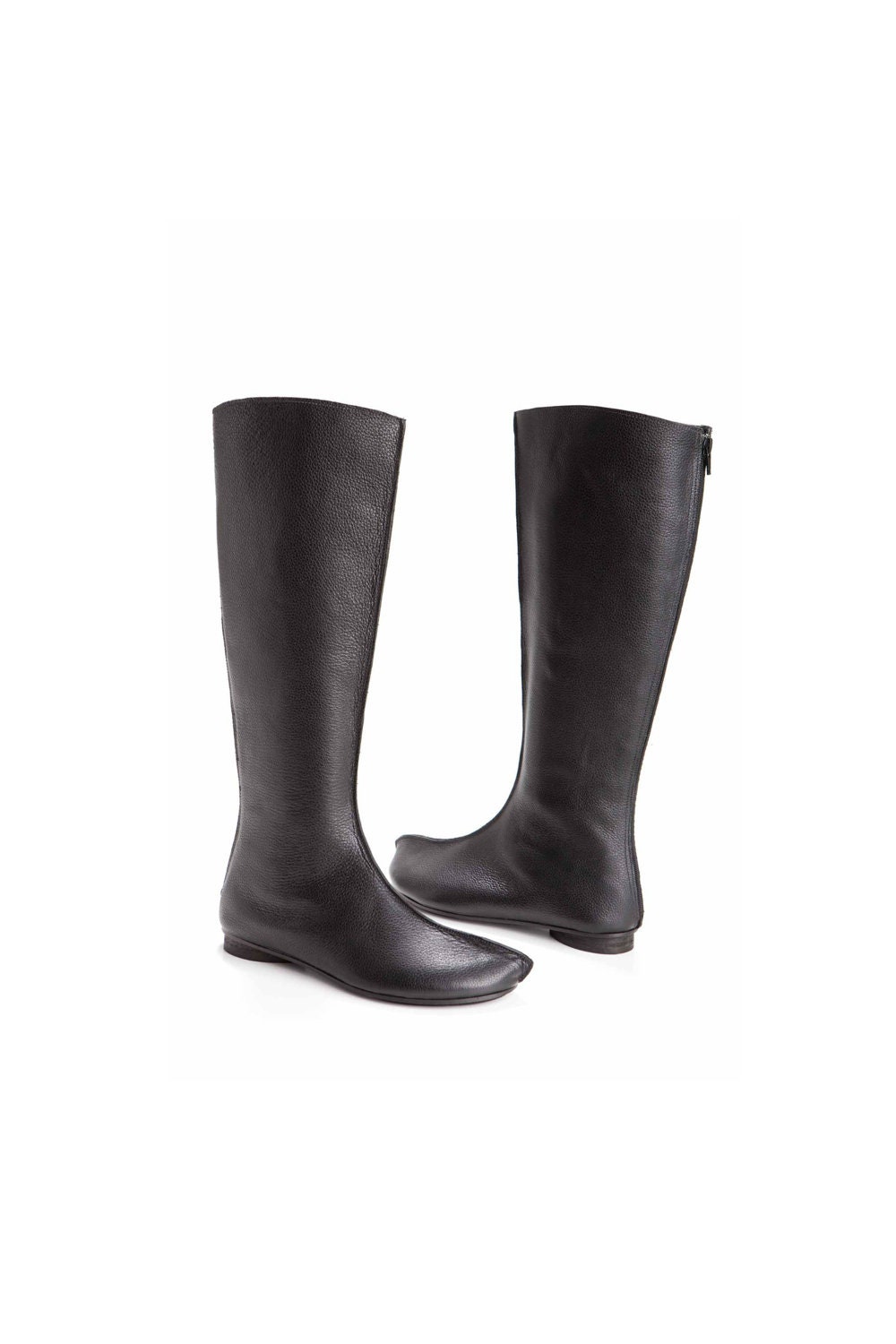 SALE black flat Long boots