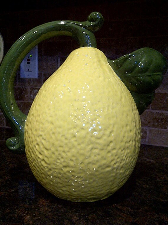Vintage Lemon Shaped Pitcher
