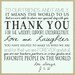 Burlap Wedding Invitation or Reception Thank you note