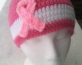 Pink Ribbon Breast Cancer Awareness Hat All Sizes