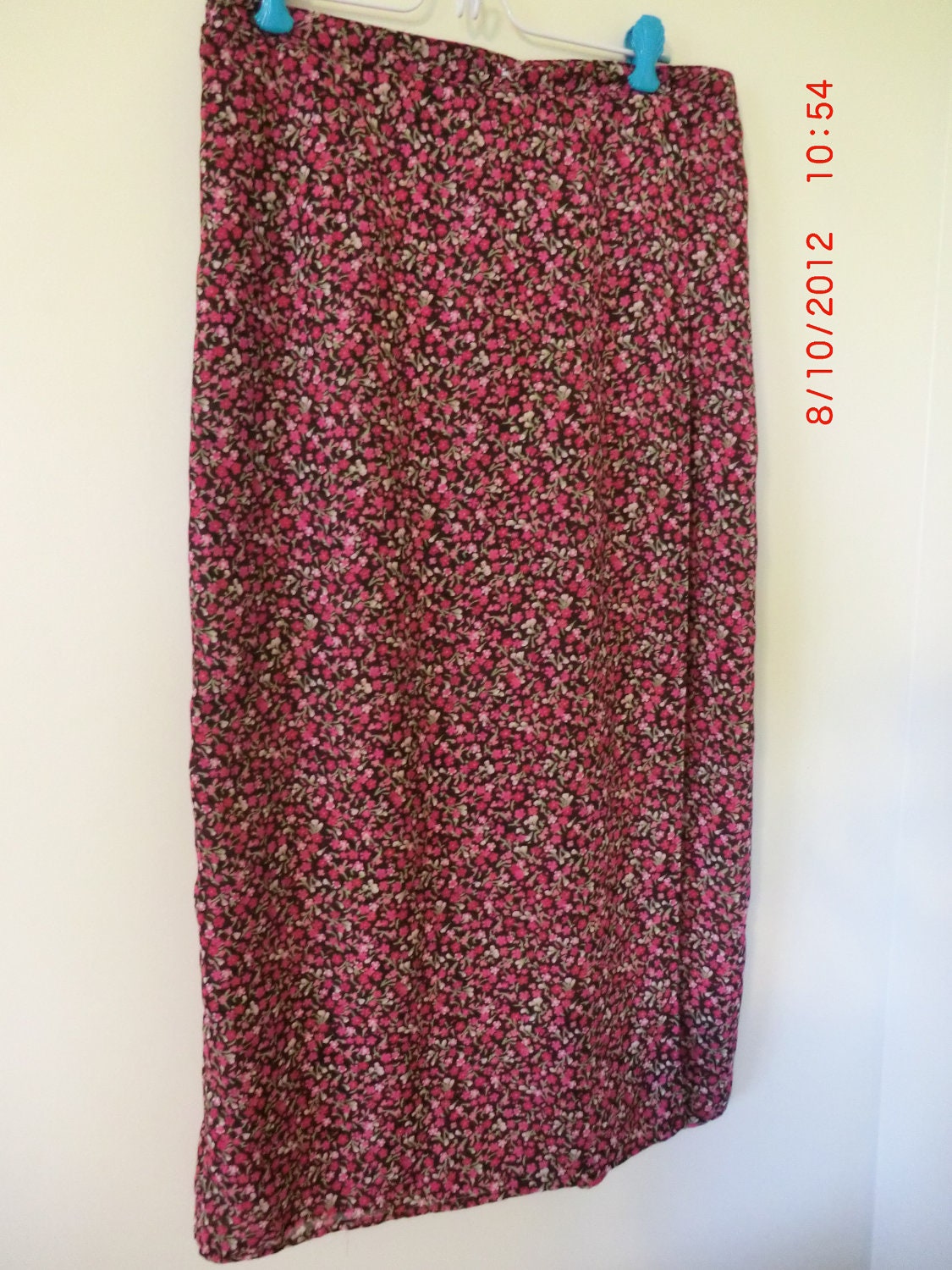 Women's Long Modest Skirt, Size Large, Reversible,