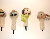 MINK PEN-1 White fur pen weird rare unique Unusual gift novelty office decor