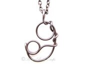 The Breastfed Babe- Abstract Mother Breastfeeding Child, Mother gift, Nursing Jewelry