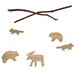 Woodland Animal Mobile - Wood Mobile - Nursery Mobile - Forest Animals