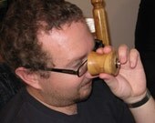 Turned Russian Olive wood Egg Kaleidoscope "Eggoscope"
