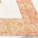 Soft Peach, Sunshine Yellow and Celery Green Tablerunner - Quilted, Floral, Paisley, Log Cabin, Special Order