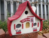 NEBRASKA CORNHUSKERS BIRDHOUSE --- Go Huskers...