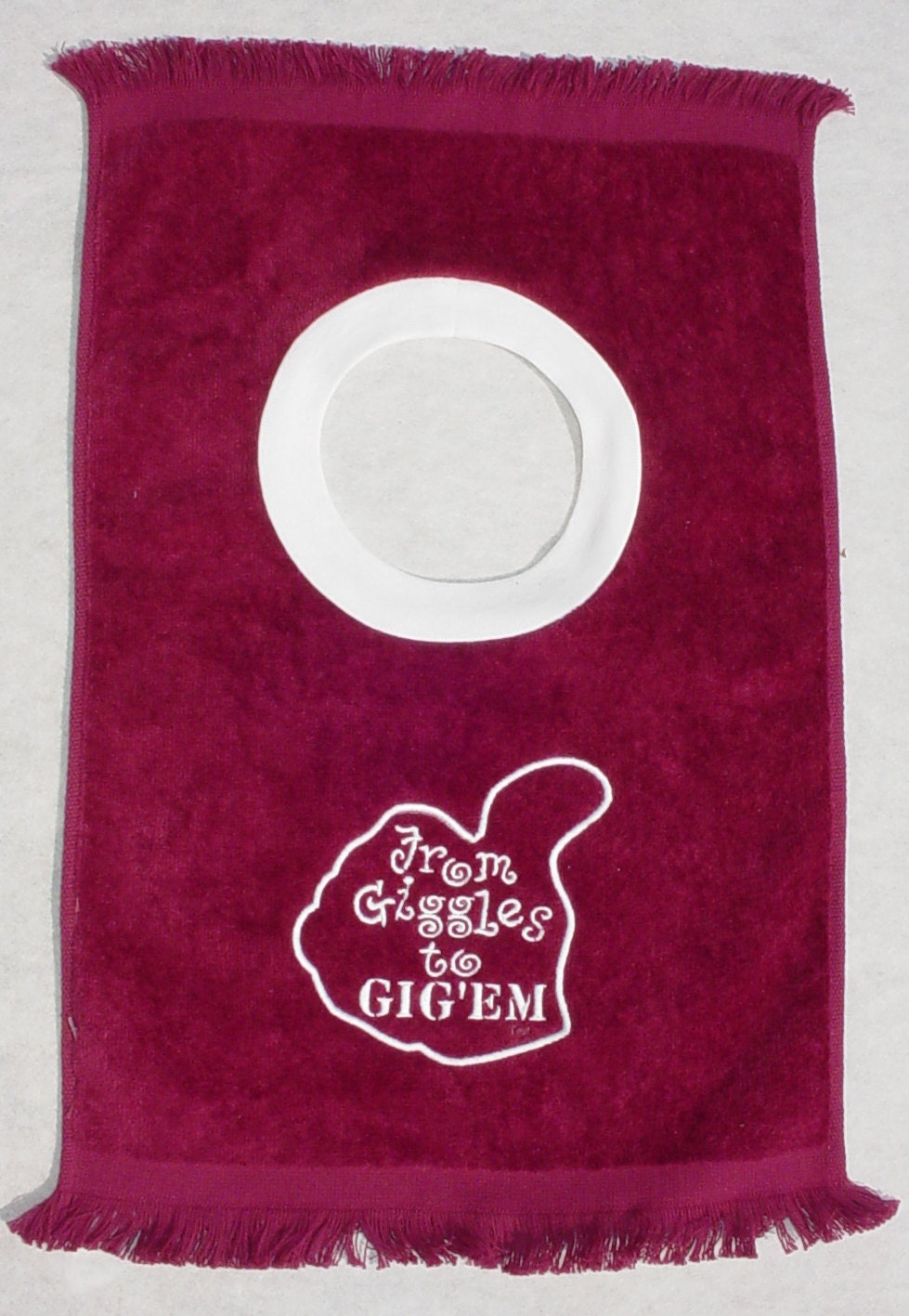 Aggie Giggles to Gig'em Pullover Bib