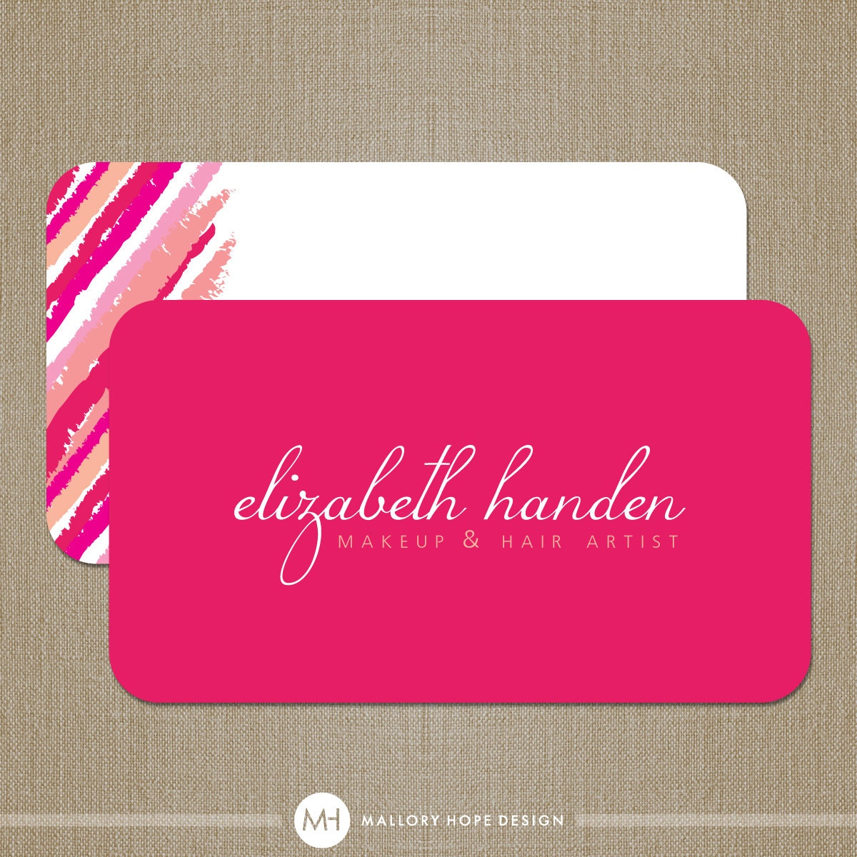 Makeup Artist Lipstick Business Card / Calling Card / Mommy Card - CUSTOMIZE Colors and Content - Set of 100