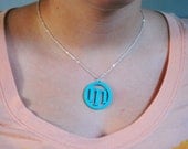 Funky Circle Initial Necklace