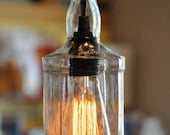 Recycled Whiskey Jack Daniels Wine Liquor Hanging Pendant Bottle Light Lamp