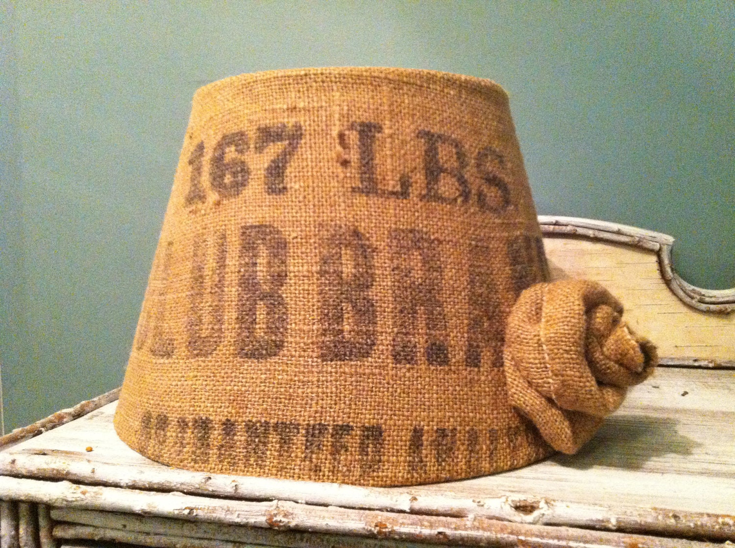 Burlap Sack Lamp Shade