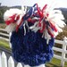 CUSTOM ORDER Hand Knit, Newborn Baby Hat in your CHOICE Pom Poms, handspun hand dyed yarns