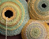 Abstract circles paper wall art, one of a kind. Framed with glass or unframed