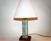 New Orleans Reclaimed Wood Lamp - Antique Beadboard lighting cozy one of a kind