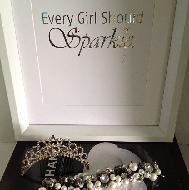 Every Girl Should Sparkle Sterling Silver
