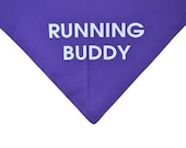 Running Buddy purple dog bandana