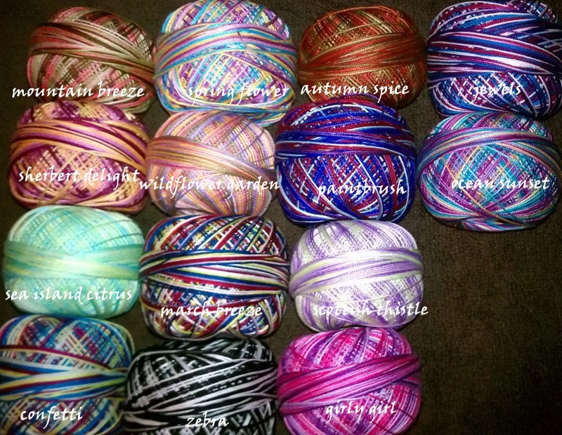 Thread colors available