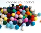 Felt Balls / Custom -100 Count, You Choose the Colors