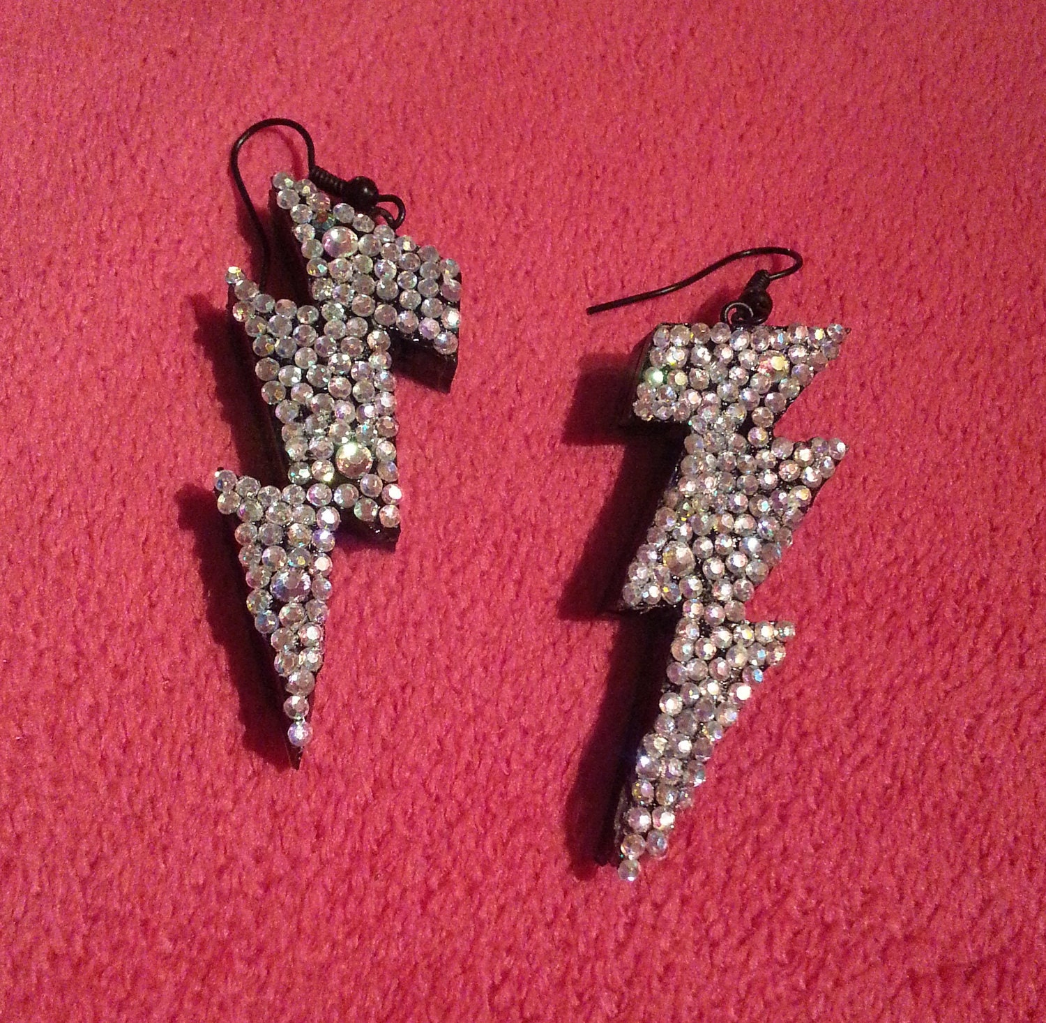 Dangling Lightning Bolt Earrings