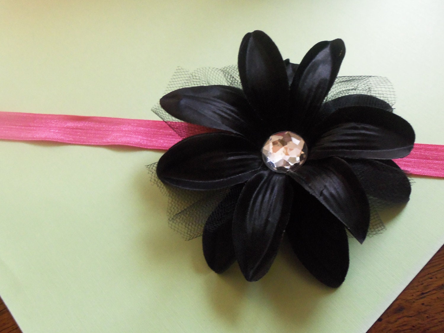 BLOWOUT-1 dollar-your color-Black Lily Flower Clip-Headband-Babies-Teens-Children-Women-Weddings-Flower Girls-School-Dance Recitals-Pageants
