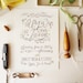 Rustic Garden Wedding, Hand Drawn Invitations