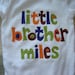 Custom Personalized Big Brother/Little Brother Shirt Combo