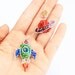 Reserved For Bonnie: Rocket and Planet Beaded Earrings