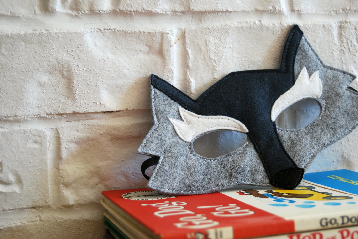 ADULT Felt Wolf mask Halloween costume Photography prop