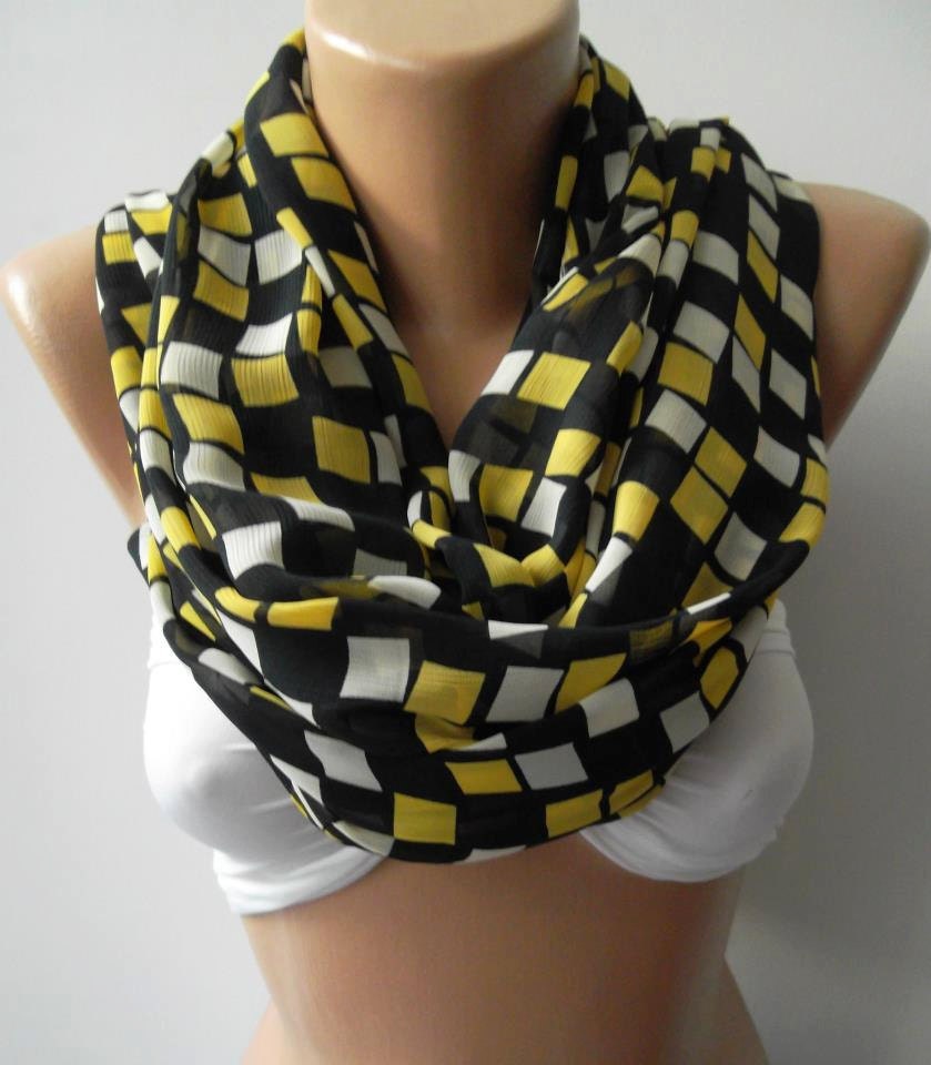 Circle Scarf Infinity Scarf Tube scarf... It made with good quality CHIFFON fabric