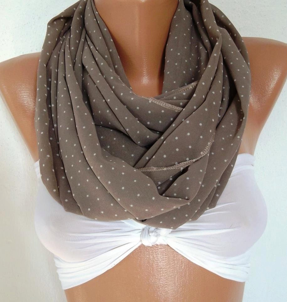 Infinity Scarf, Loop Scarf, Circle Scarf - Elegant - It made with good quality chiffon fabric....Super Loop