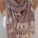 Georgeus Scarf Elegance Scarf Feminine Scarf Lilac Scarf..... It made with good quality fabric.