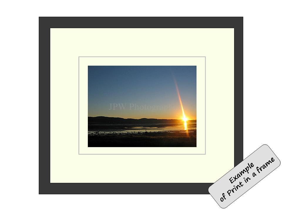 Reflection of Vivid Orange Sunrise , Scotland Fine Art Nature Photography