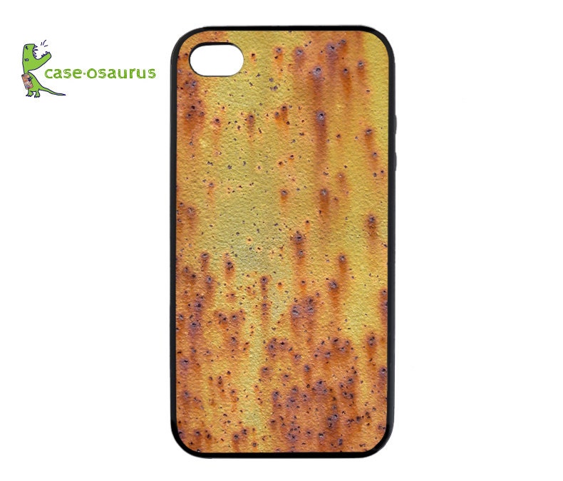 iPhone 4 Case - 'Rusty iPhone'  -- Rubber Bumper Case for iPhone 4 and iPhone 4S