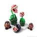 Piranha Plant Charm Mario Bros Geek Ornament, Polymer Clay