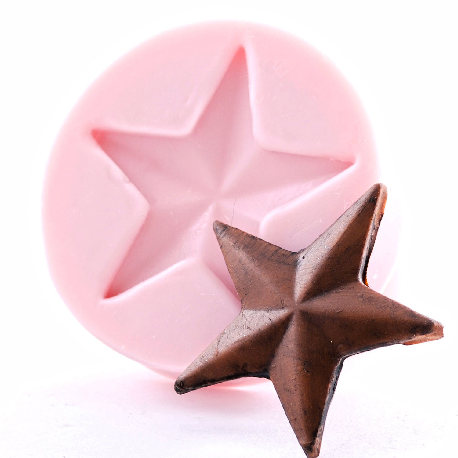 Lone star mold - fondant western star mold - country star mold - texas star mold - food safe star mold