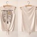 Geometry Of The Heart - Hand Printed Vest - Cream Marl Size Medium