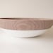 Wooden Bowl 12", Walnut and White, Holiday Decor, Entertaining, WALNUT WOOD