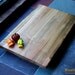 5th Anniversary Gift- Rustic Farmhouse Cutting Board- Large Footed Spalted  Black Cherry- Handcrafted Rustic Beeswax & Oil 178